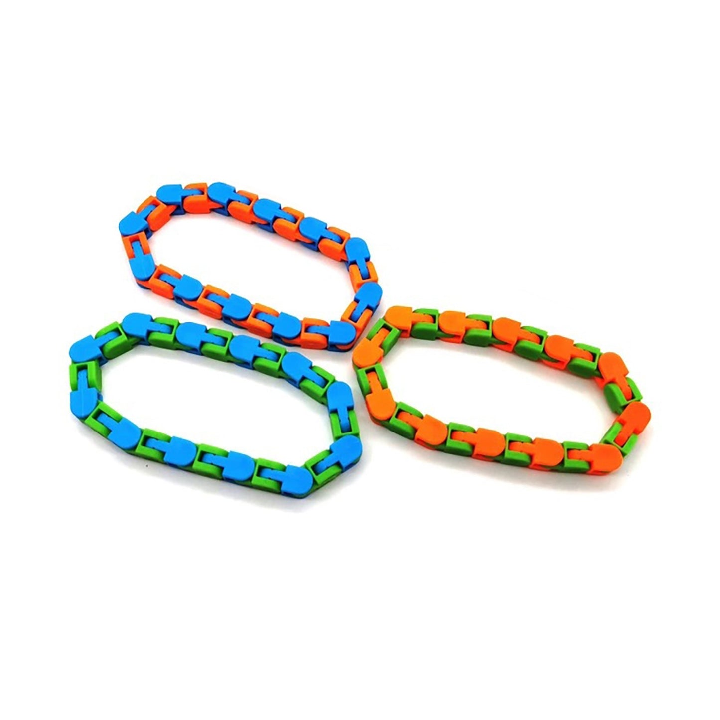 Bicycle chain track decompression toy Fidget pressure toy for 24 children / students with autism and ADHD